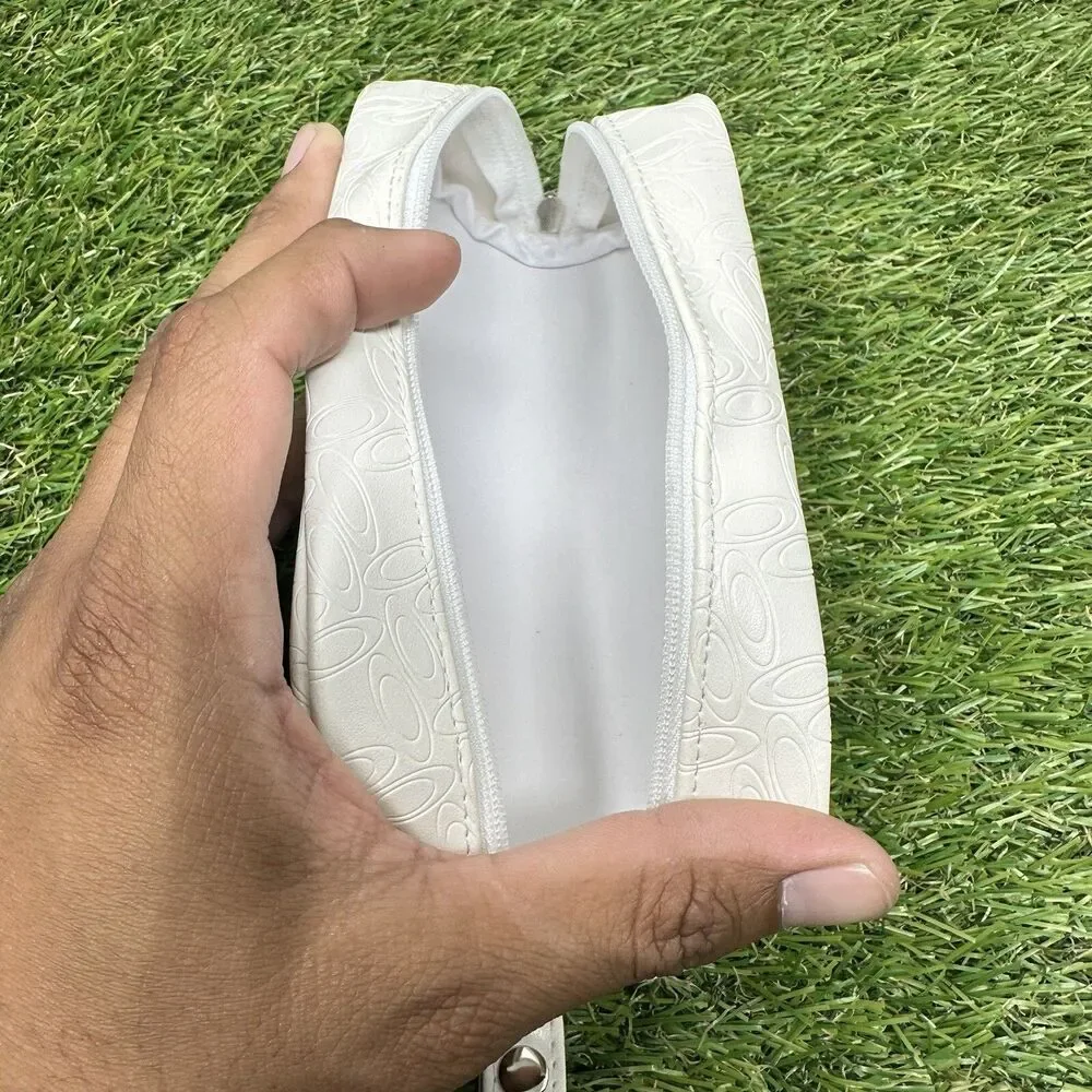 Oakley Sunglass White Soft Case Wristlet & Logo Fabric Bag Items